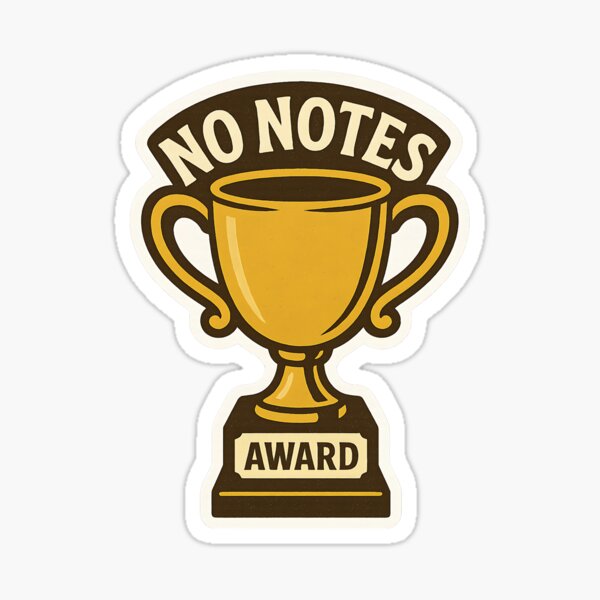 Item preview, “No Notes” – Theater Trophy designed and sold by DoodlesByPeter.