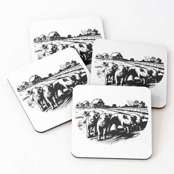 Item preview, Pig Farm Hog Ranch Husbandry Country Pasture Free Range designed and sold by inkoutninja.