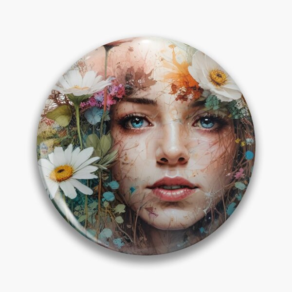 Artikelvorschau, Floral Grace: Ein Porträt von ihr Nr. 3 entworfen und verkauft von LumiAnCreations.