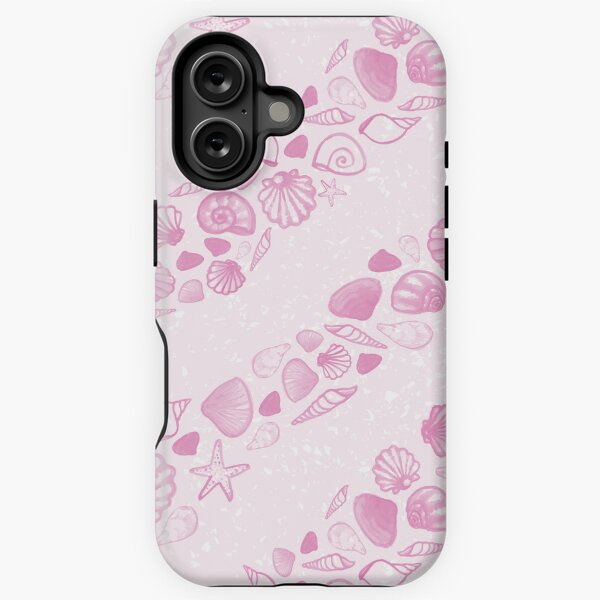 Item preview, Pink handpainted sea shell stripes designed and sold by Goddessart.