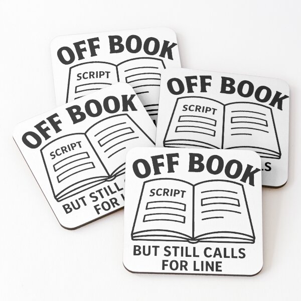 Item preview, “Off Book” – Theater design with Open Script designed and sold by DoodlesByPeter.