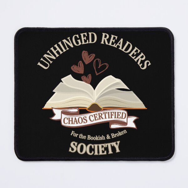 Item preview, Unhinged Readers Society – Chaos Certified Bookish Design for Dark Romance & Smut Lovers designed and sold by CottonandQuill.