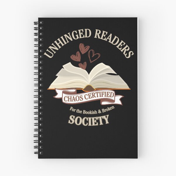 Item preview, Unhinged Readers Society – Chaos Certified Bookish Design for Dark Romance & Smut Lovers designed and sold by CottonandQuill.