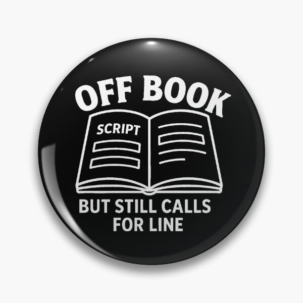 Item preview, “Off Book” Alternate – Theater design with Open Script designed and sold by DoodlesByPeter.