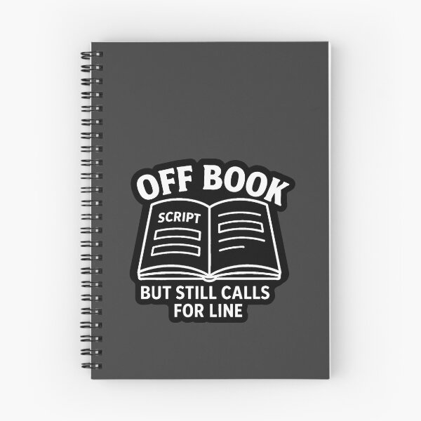 Item preview, “Off Book” Alternate – Theater design with Open Script designed and sold by DoodlesByPeter.