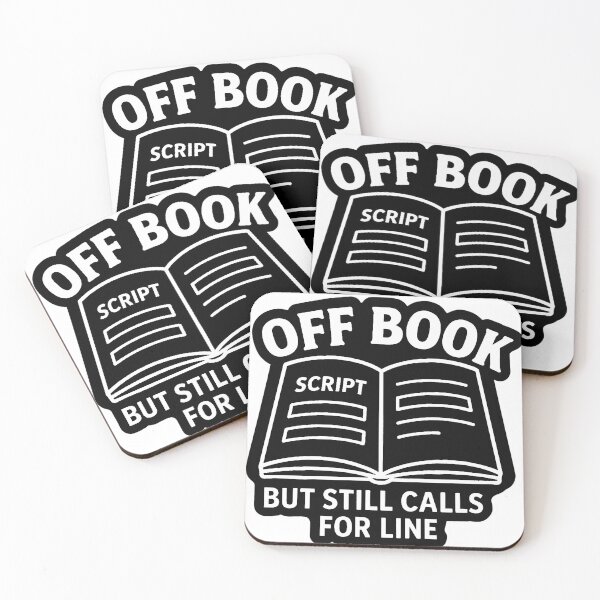 Item preview, “Off Book” Alternate – Theater design with Open Script designed and sold by DoodlesByPeter.