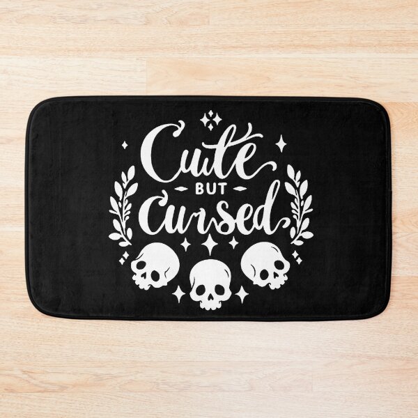 Item preview, Cute but Cursed, Spooky Cute Quote (White Design) designed and sold by Adorablehaunts.