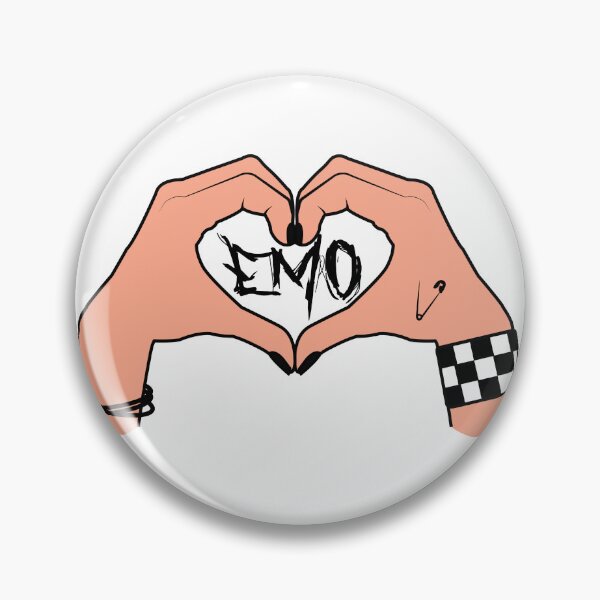 Item preview, Emo Hand with emo word meaning love sticker designed and sold by megudesignart.