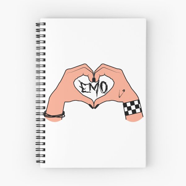 Item preview, Emo Hand with emo word meaning love sticker designed and sold by megudesignart.