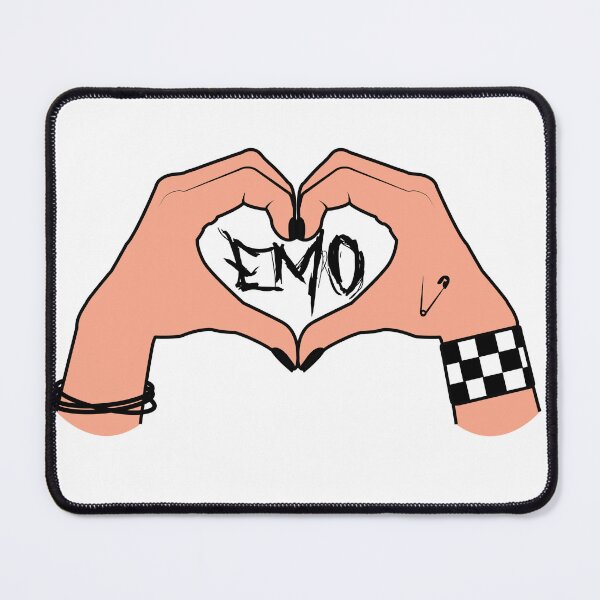 Item preview, Emo Hand with emo word meaning love sticker designed and sold by megudesignart.