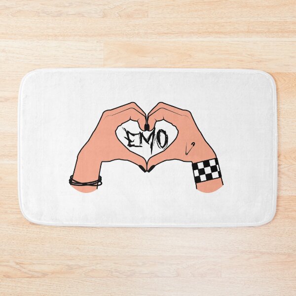 Item preview, Emo Hand with emo word meaning love sticker designed and sold by megudesignart.