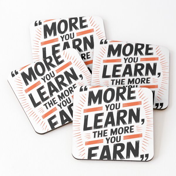 Item preview, Learn More Earn More Motivational Design designed and sold by shadoweeekhan.