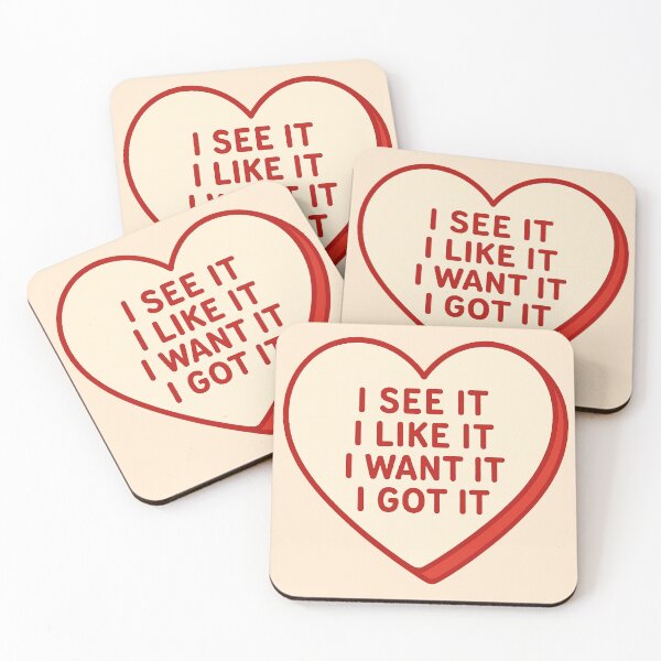 Item preview, Candy heart I see it, I like it, I want it, I got it designed and sold by YChangShop.