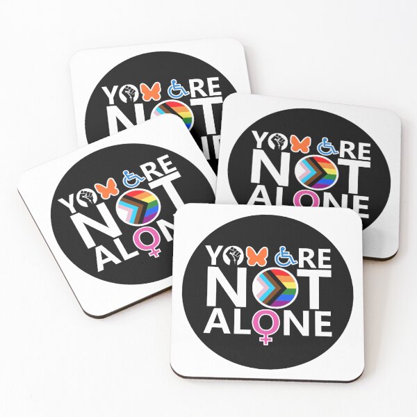 Item preview, You Are Not Alone (w/ migrant butterfly) circle designed and sold by You Are Not Alone.