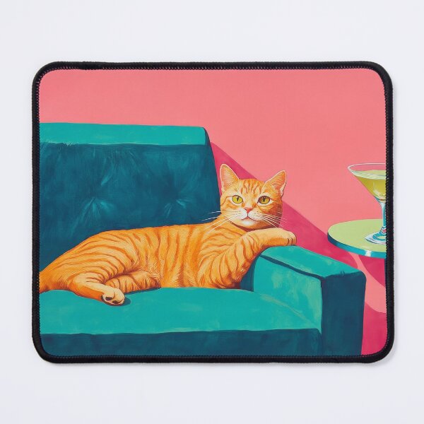Item preview, Ginger Cat with Martini designed and sold by MaxrobintOwn.