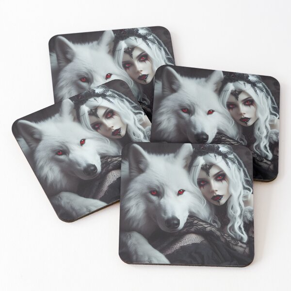 Item preview, Crimson Bond: The Gothic Huntress and Her Wolf designed and sold by GothicRubette.