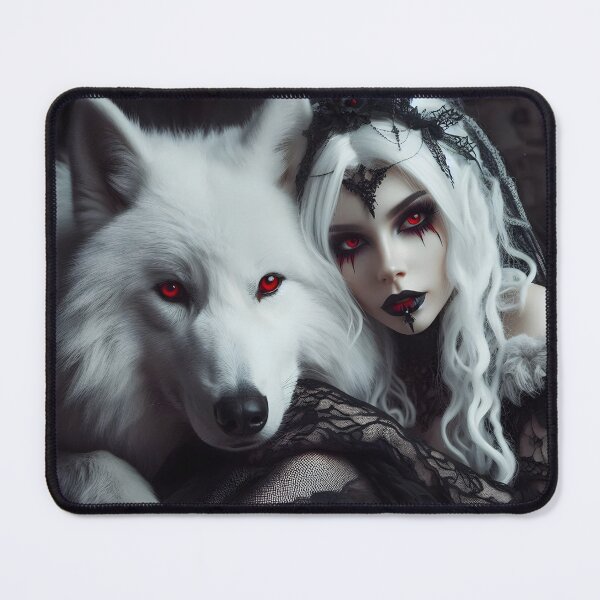 Item preview, Crimson Bond: The Gothic Huntress and Her Wolf designed and sold by GothicRubette.