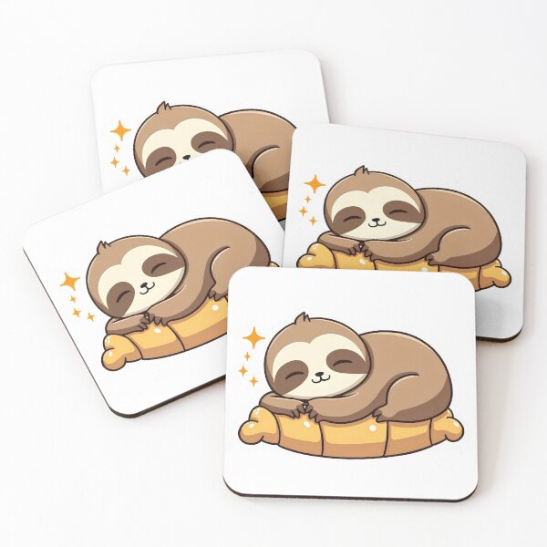 Item preview, Sleepy Sloth - Relaxing Mood Sticker designed and sold by slickywitty.