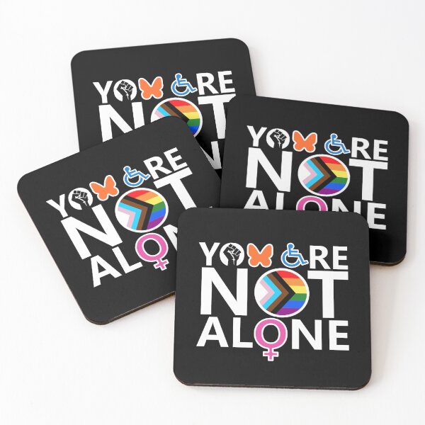Item preview, You Are Not Alone (w/ migrant butterfly) square designed and sold by You Are Not Alone.