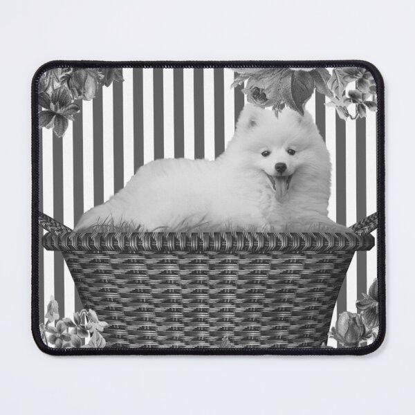 Item preview, Cute Dog in a Basket - Adorable and Heartwarming Design designed and sold by ArtsyExplorer.