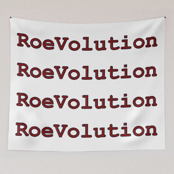 Item preview, RoeVolution in Crimson Red – Fierce Typography for the Fight Ahead designed and sold by aadventures.
