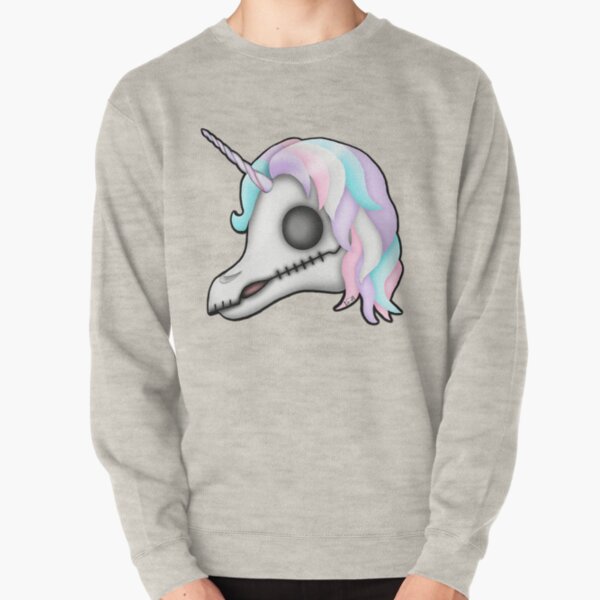 My Little Dead Unicorn | Unicorn Skull | Pastel Rainbow Pullover Sweatshirt