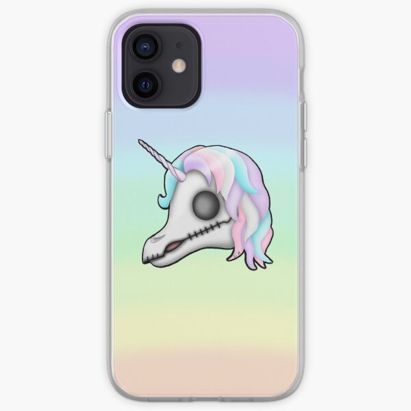 My Little Dead Unicorn | Unicorn Skull | Pastel Rainbow iPhone Soft Case