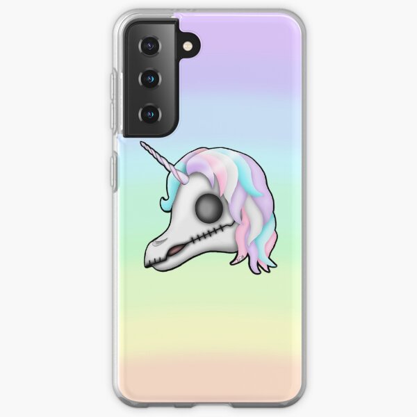 My Little Dead Unicorn | Unicorn Skull | Pastel Rainbow Samsung Galaxy Soft Case