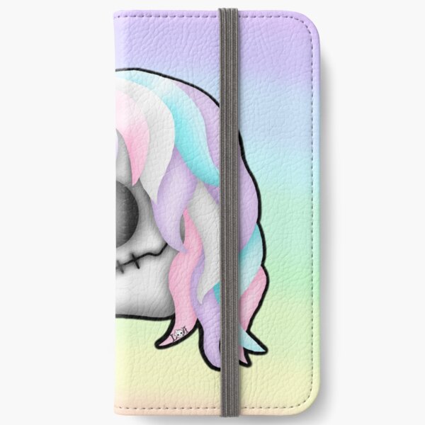 My Little Dead Unicorn | Unicorn Skull | Pastel Rainbow iPhone Wallet