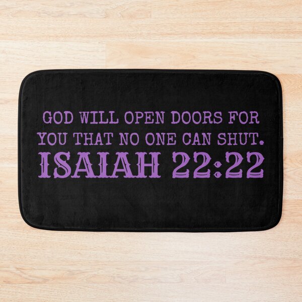 Item preview, God Opens Doors - Isaiah 22:22 - Christian Quotes designed and sold by MoriaStore.