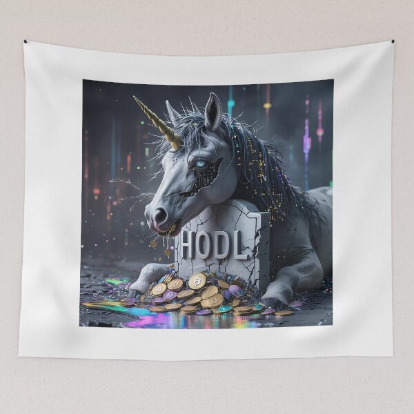 Item preview, Crypto Unicorn Graveyard designed and sold by Zazeyy.