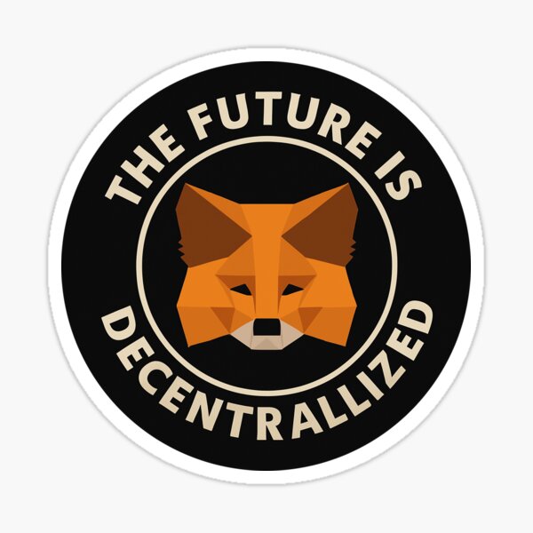 Aperçu de l'œuvre L'avenir est décentralisé – MetaMask Crypto – DeFi et Web3 Blockchain créée et vendue par fomonot.