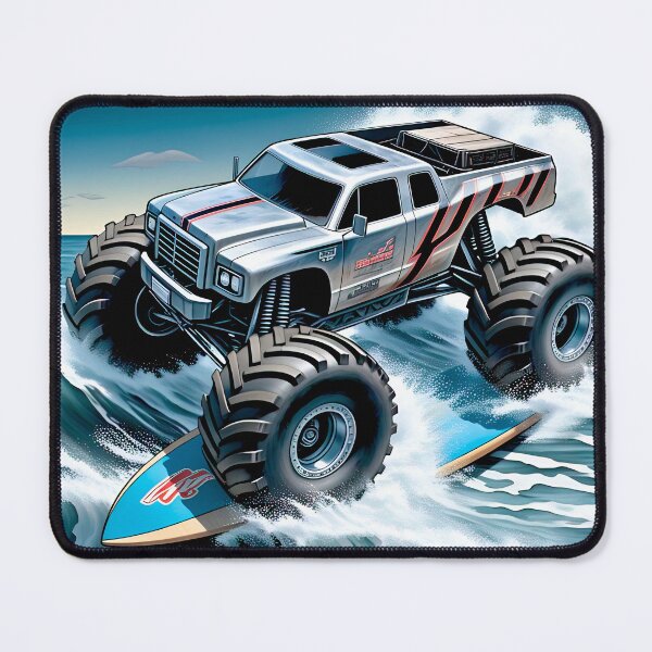 Item preview, Monster truck surfing comic-style sticker gift for fans designed and sold by UrbanTRIP.