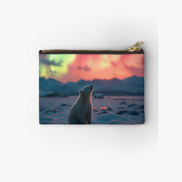 Item preview, Polar Bear under the Aurora  designed and sold by KiwiArtistDK.