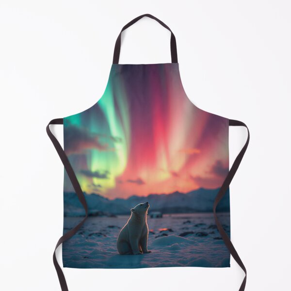 Item preview, Polar Bear under the Aurora designed and sold by KiwiArtistDK.