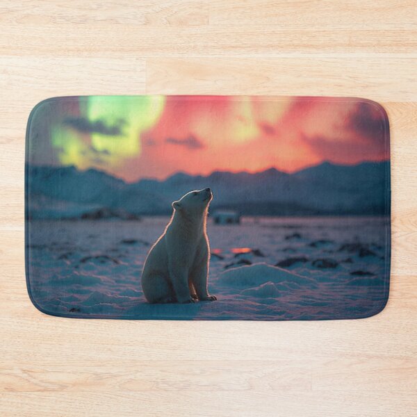 Item preview, Polar Bear under the Aurora  designed and sold by KiwiArtistDK.