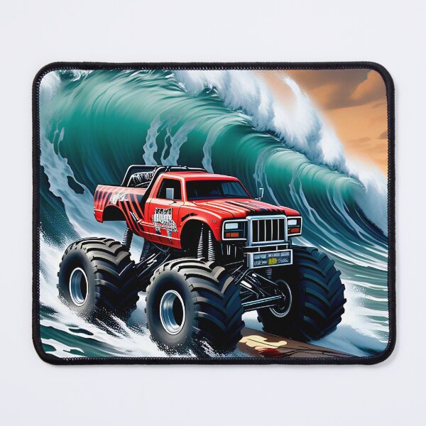 Item preview, Monster truck surfing comic-style sticker gift for fans #3. designed and sold by UrbanTRIP.