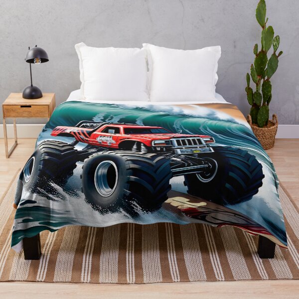 Item preview, Monster truck surfing comic-style sticker gift for fans #3. designed and sold by UrbanTRIP.