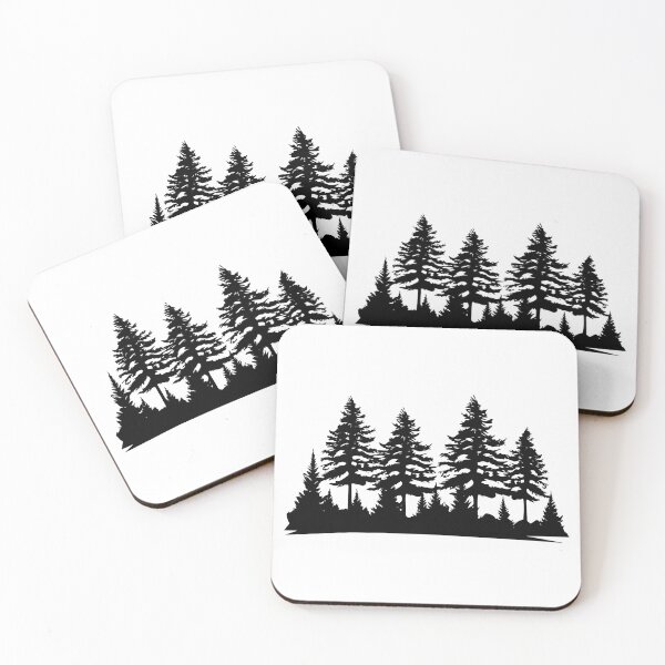 Item preview, Pine Trees Evergreen Forest Coniferous Christmas Cones  designed and sold by inkoutninja.