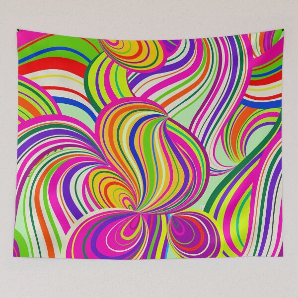 Item preview, Flower Line Abstract designed and sold by ViaARTfactory.
