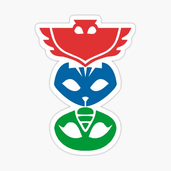 Vista previa del artículo con la obra «Símbolos de PJ Masks», diseñado y vendido por Lunalien Designs.