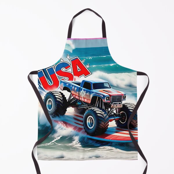 Item preview, Monster truck surfing comic-style sticker gift for fans #5. designed and sold by UrbanTRIP.