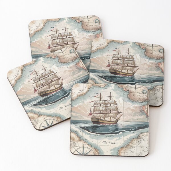 Item preview, Vintage Nautical Map with Maritime Charm designed and sold by Shop9999.