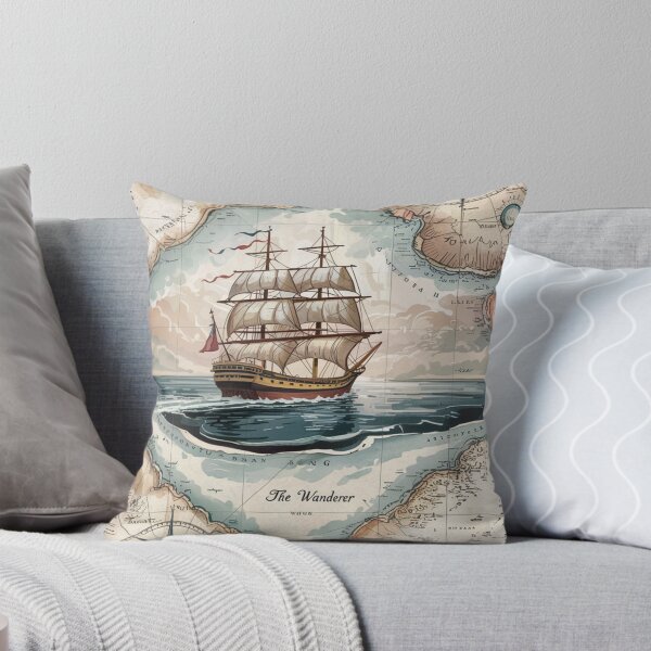 Item preview, Vintage Nautical Map with Maritime Charm designed and sold by Shop9999.