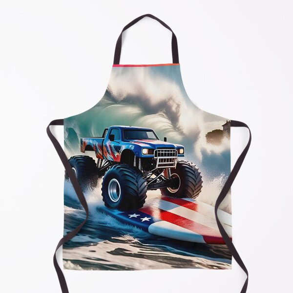 Item preview, Monster truck surfing comic-style sticker gift for fans #6. designed and sold by UrbanTRIP.