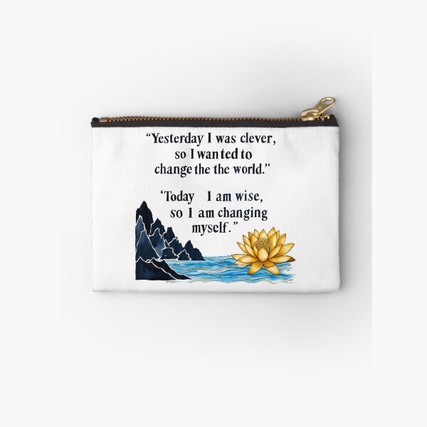 Item preview, Yesterday I was clever, so I wanted to change the world. Today I am wise, so I am changing myself 2 designed and sold by Tom-Johnson.