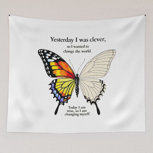 Item preview, Yesterday I was clever, so I wanted to change the world. Today I am wise, so I am changing myself 14 designed and sold by Tom-Johnson.