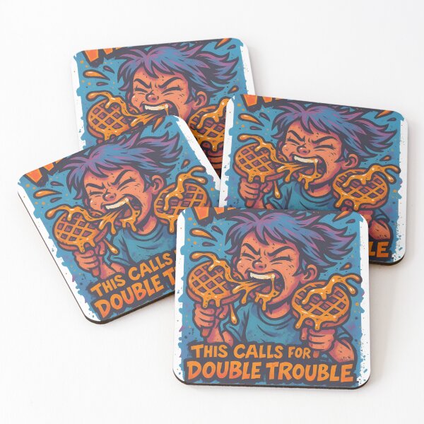 Item preview, Waffle Attack: Double Trouble Drip designed and sold by Snackwear Apparel.