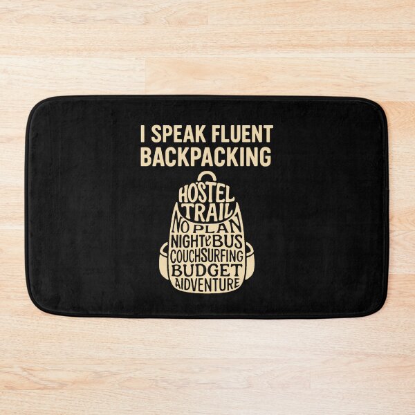 Artikelvorschau, I Speak Fluent Backpacking – Typografischer Reiserucksack entworfen und verkauft von denis90ch.