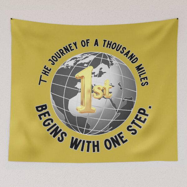 Item preview, The Journey Begins: Inspirational Quote Quotation Art designed and sold by Blendfactor.